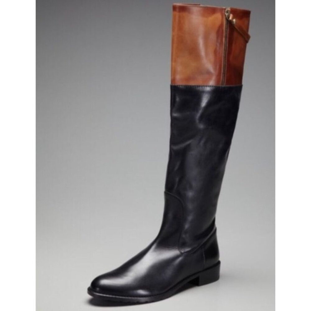 Stuart Weitzman Upbeat Two Tone Knee High Riding … - image 1